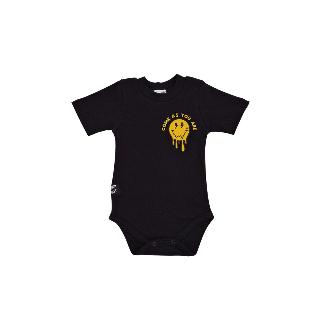 Mini-graphic onesies & t-shirts – Black Come as You are