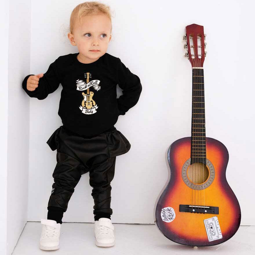 Rock ‘N Roll Baby Guitar Bodyvest – Black